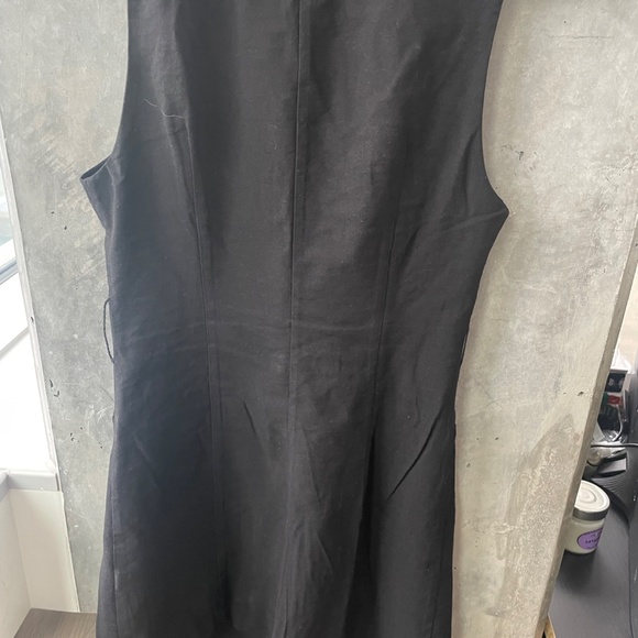 Burshka black double Button Lapel Neck Vest Blazer size M for women - Picture 10 of 11